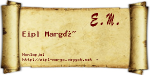 Eipl Margó névjegykártya